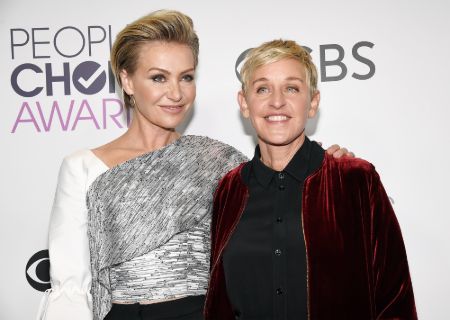 Ellen DeGeneres with her wife Portia de Rossi.